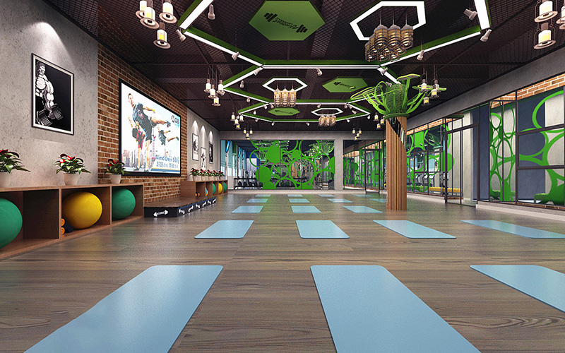 森特3500㎡健身俱樂部裝修設(shè)計(jì)